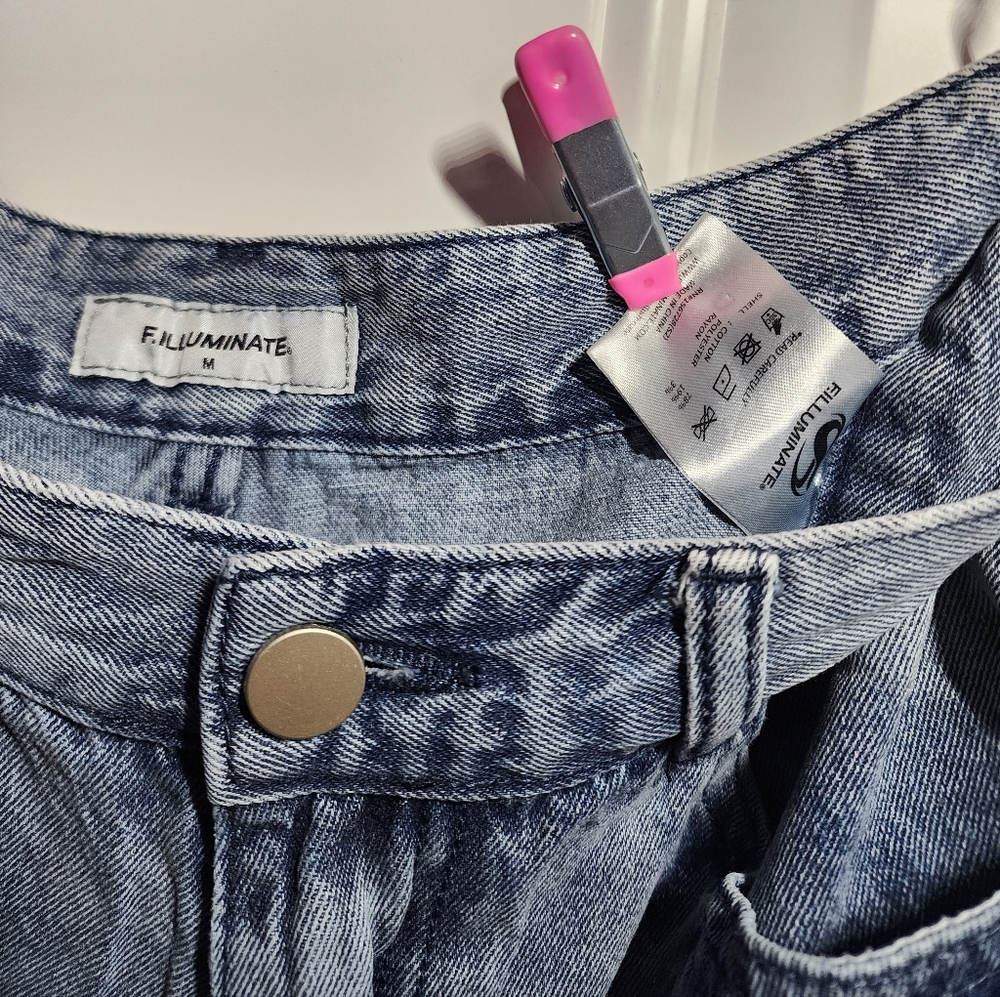 F.Iluminate Women's Boyfriend Blue Jeans